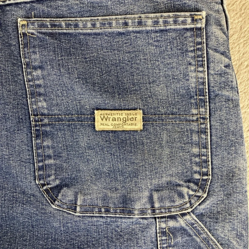 Wrangler Carpenter Jeans Mens‎ Size 40x32 Blue Denim Straight Cotton Blend